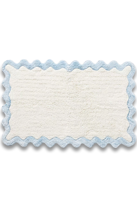 Ernestine Scalloped Bath Mat