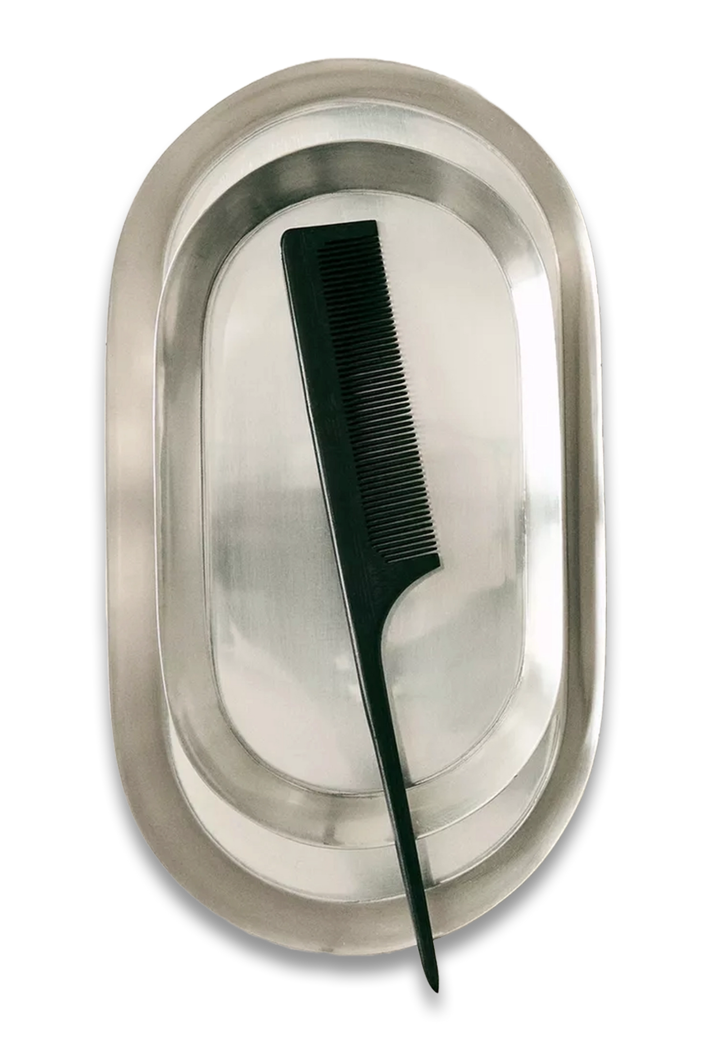 Shiny Metal Bathroom Tray
