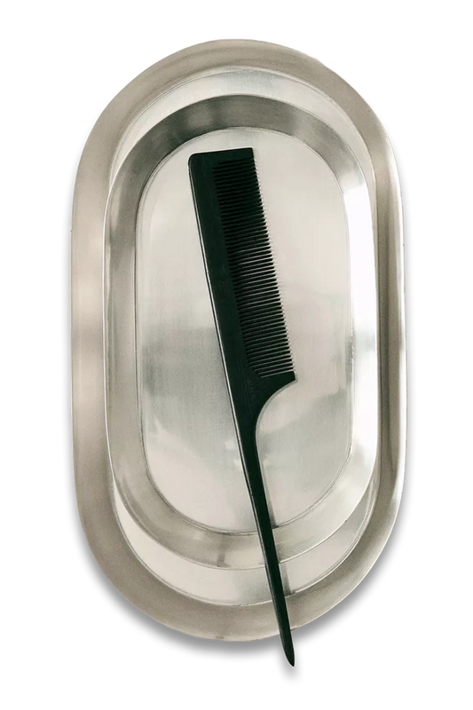 Shiny Metal Bathroom Tray