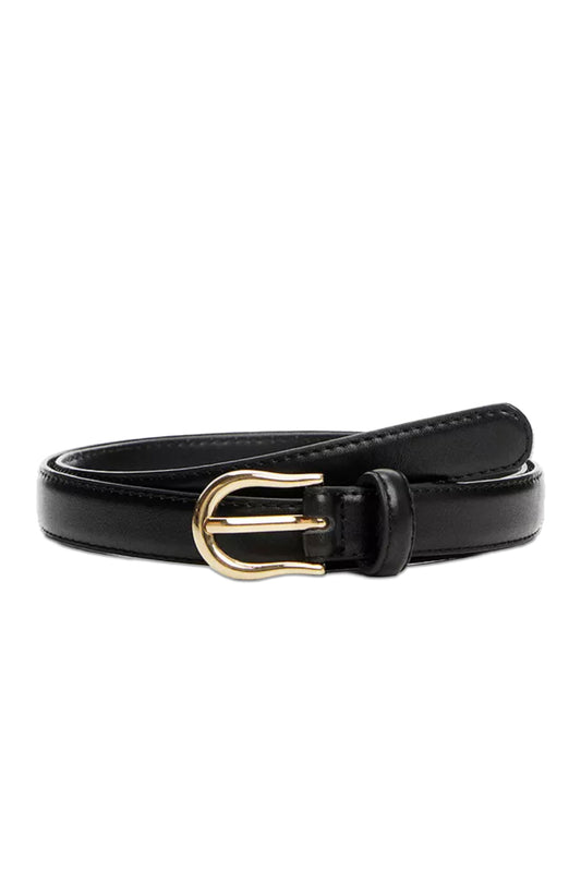 Nico Skinny Belt, Black