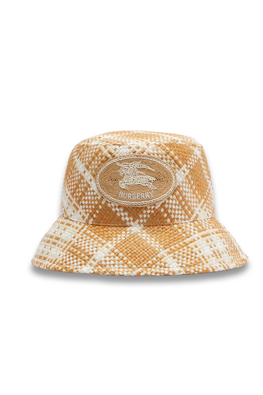 Raffia-effect Bucket Hat