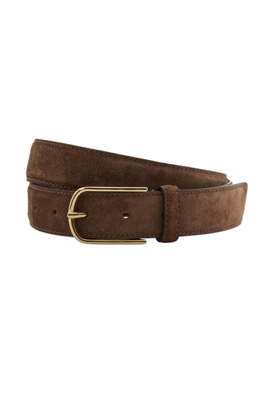 Carrie Suede Belt in Tan