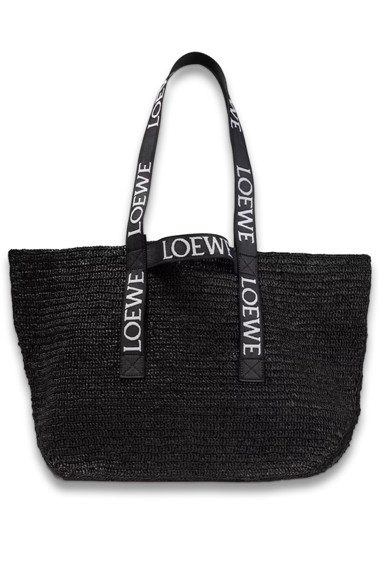 Paula's Ibiza Fold Shopper Raffia Tote Bag