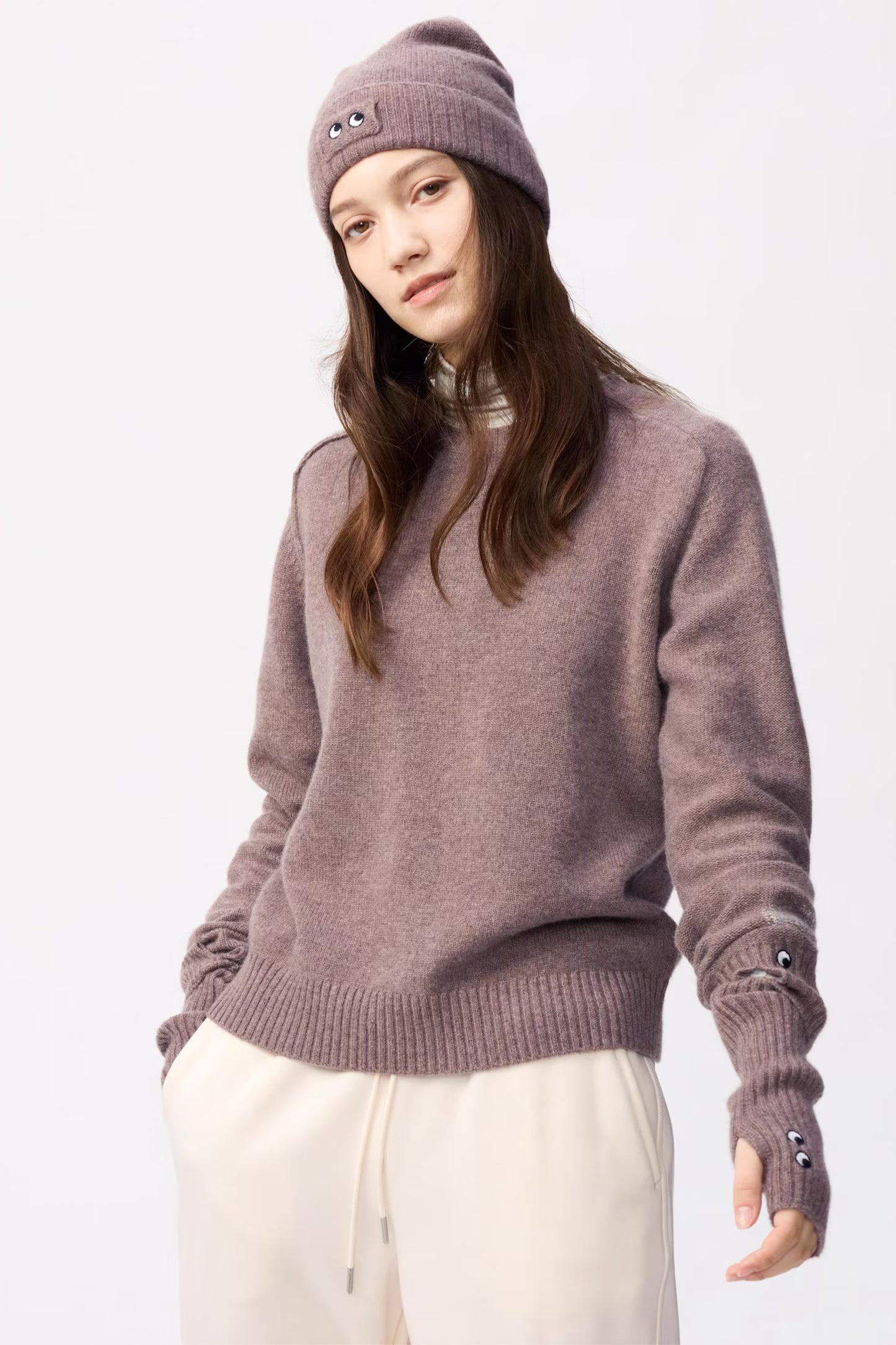 100% Cashmere Knit Beanie