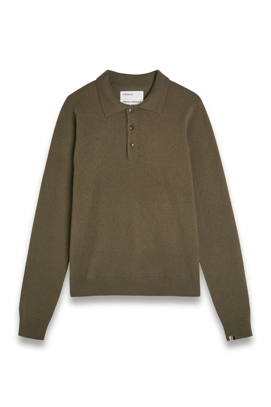 N°223 Be For Cashmere-blend Polo Jumper