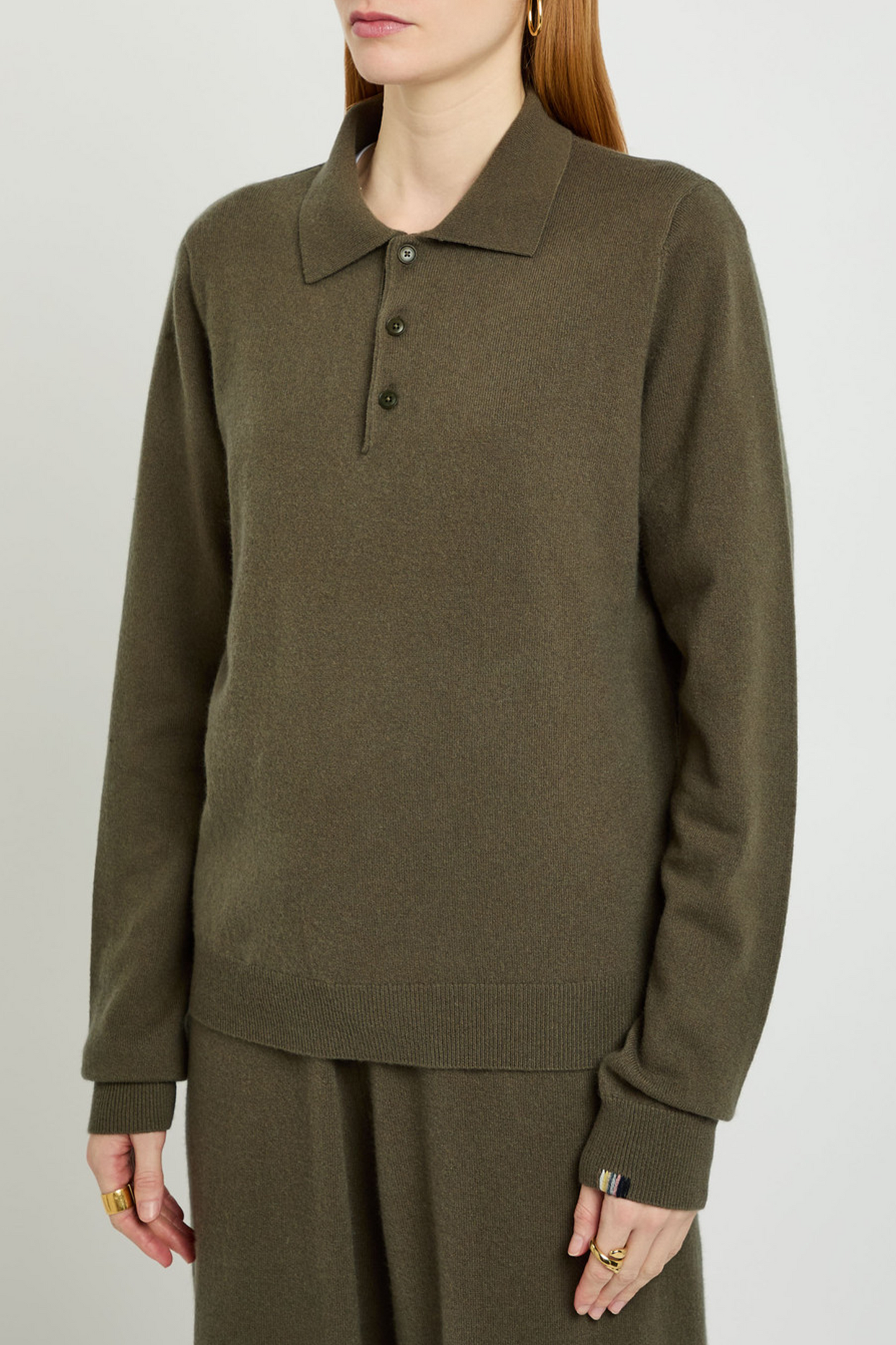 N°223 Be For Cashmere-blend Polo Jumper
