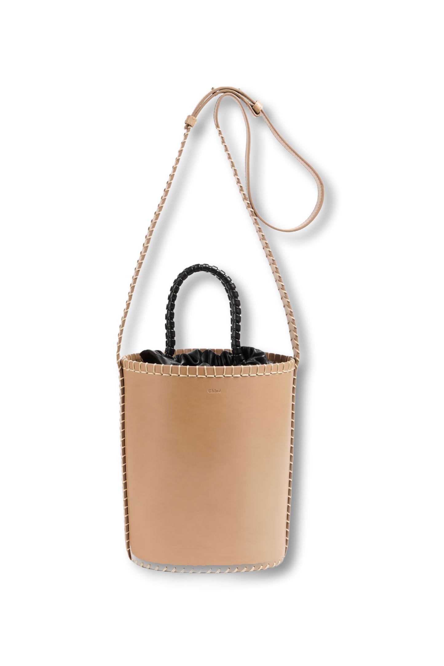 Louela Leather Bucket Bag