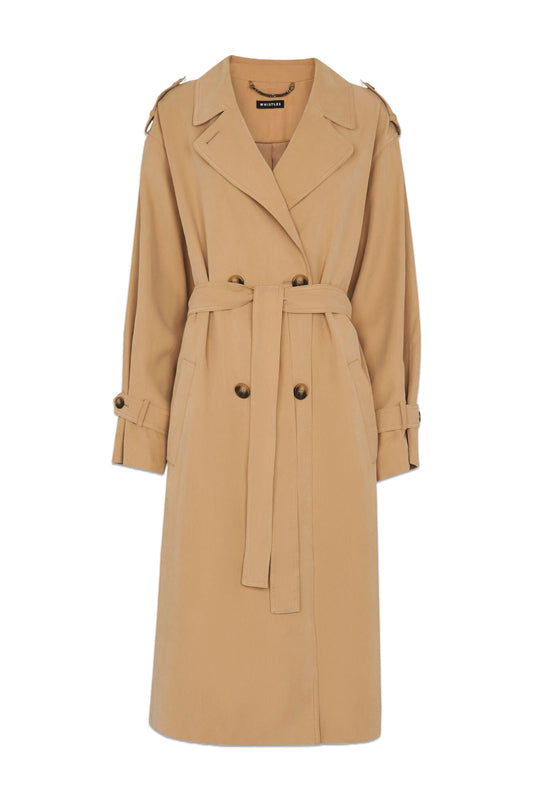 Neutral Riley Trench Coat