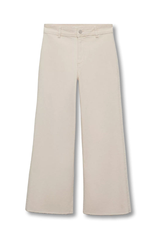 Catherin High Waist Culotte Jeans, Natural White