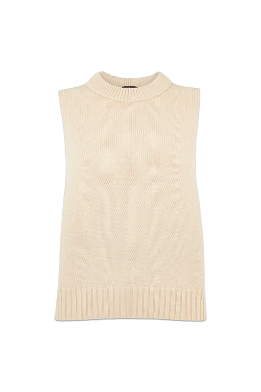 Ivory Indie Rib Detail Tank