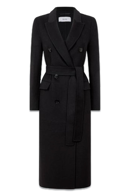 Arla Relaxed Wool Blend Blindseam Belted Coat