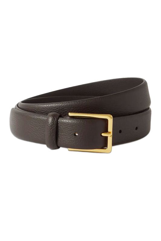 Textured-Leather Belt
