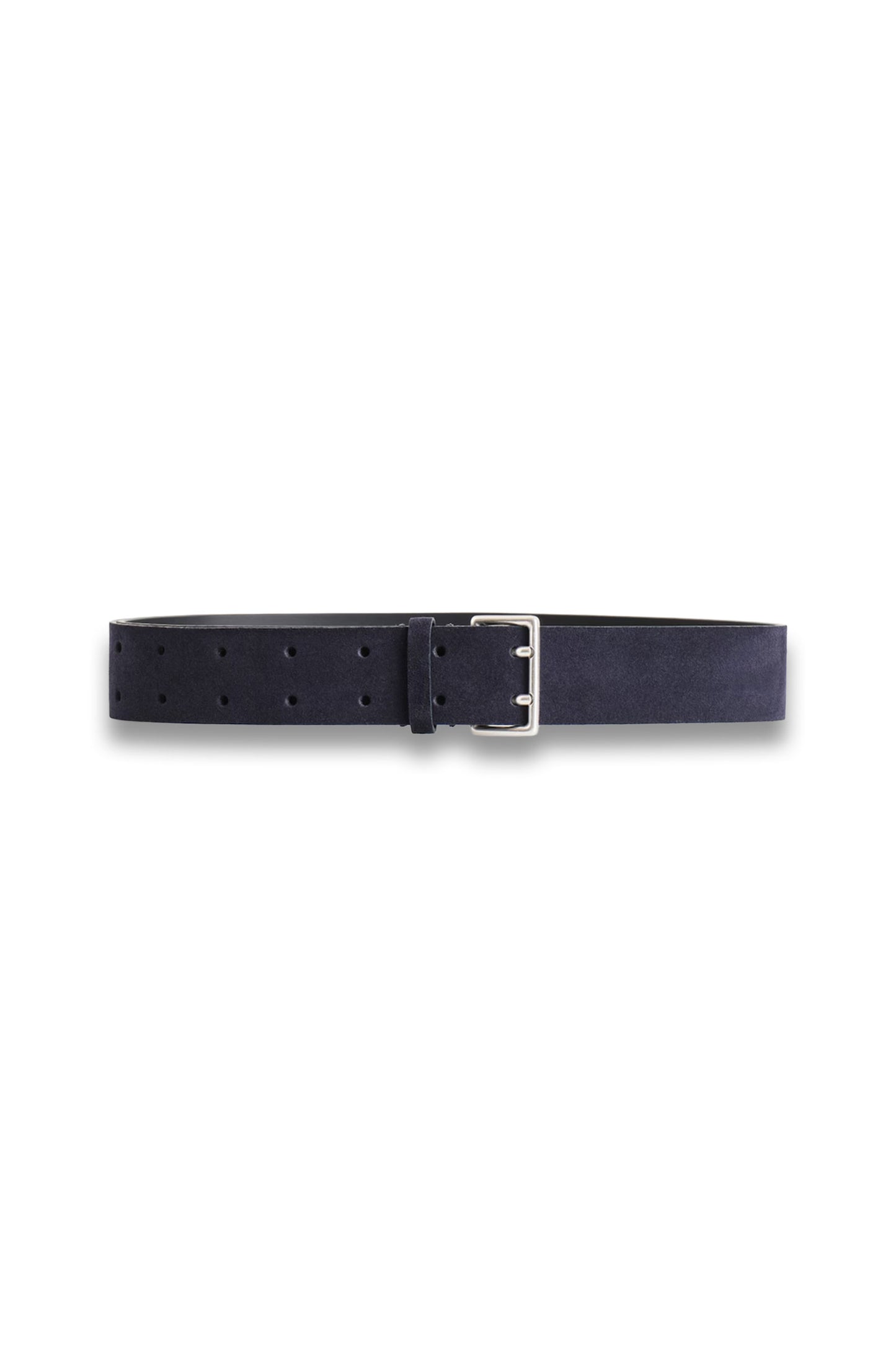 Double-Prong Suede Belt