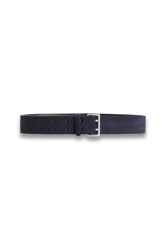 Double-Prong Suede Belt