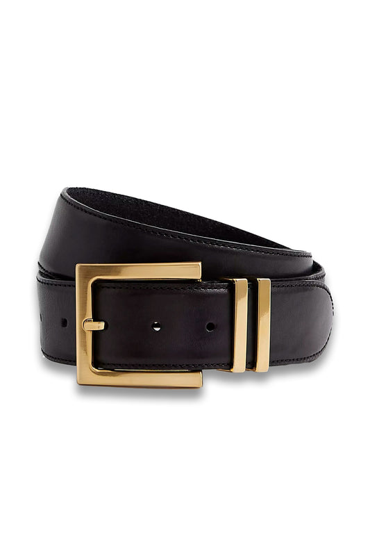 Brompton Leather Jeans Belt, Black