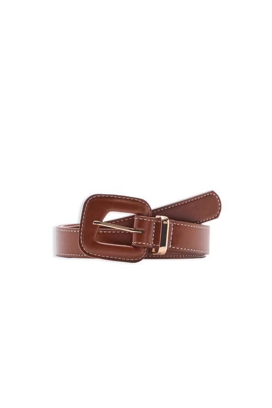 Animal Print Effect Belt