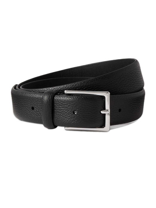 Textured-Leather Belt
