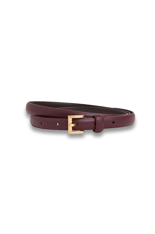 Leather Skinny Belt