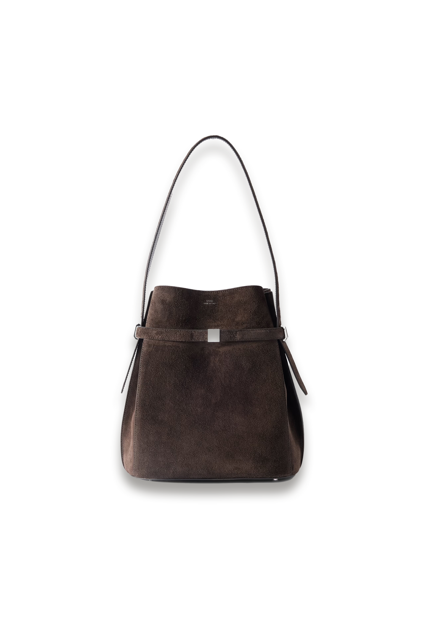 Belted Suede Tote
