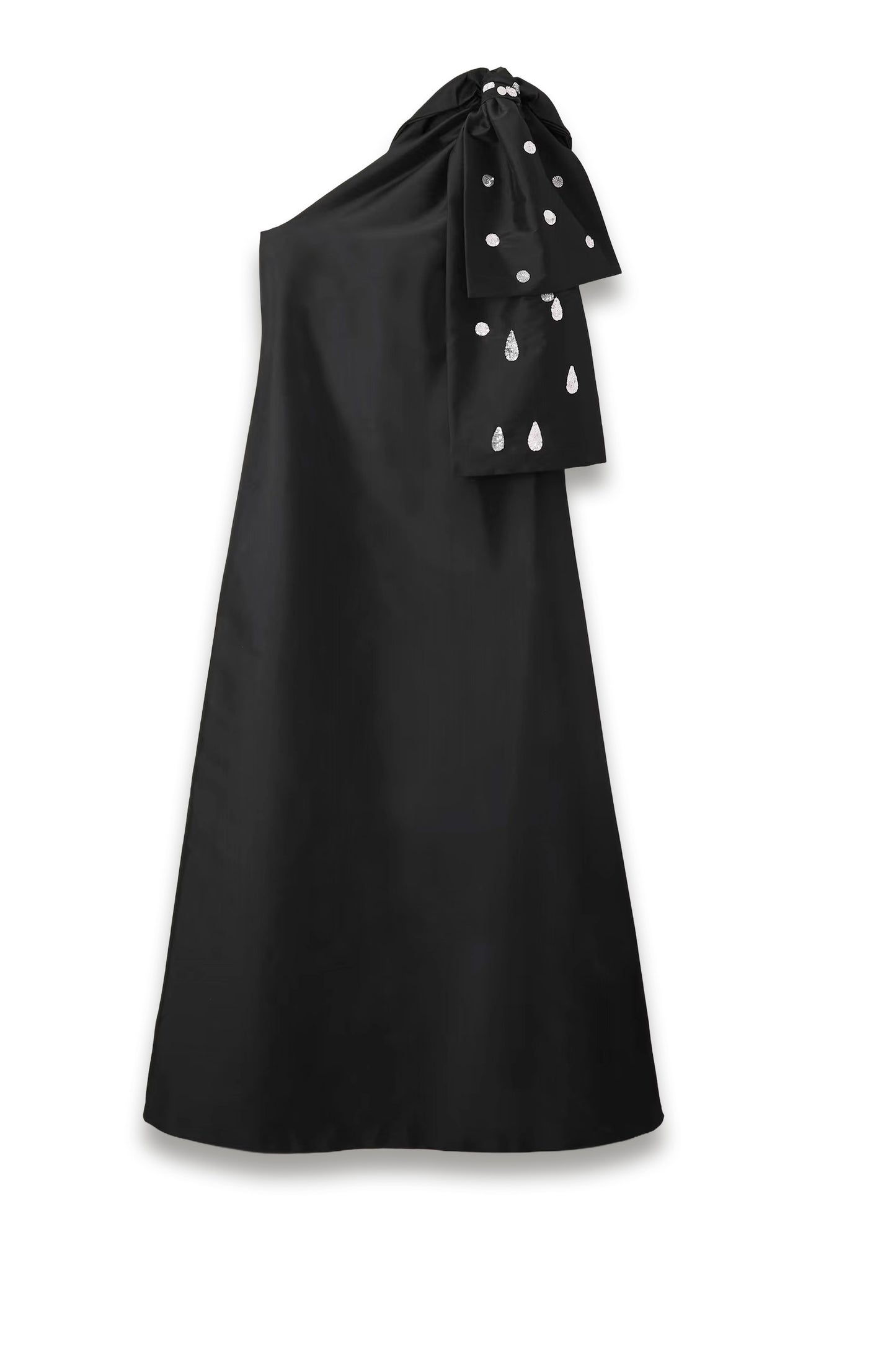 Winnie One-shoulder Sequin-embellished Taffeta Gown