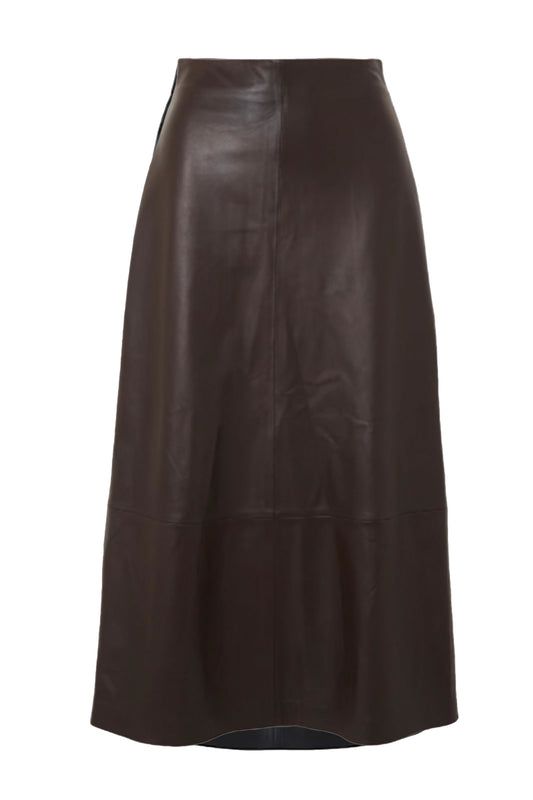 Leather Midi Skirt