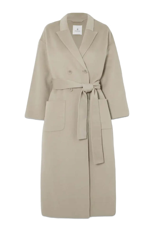 Dylan Double-Breasted Belted Wool And Cashmere-Blend Coat