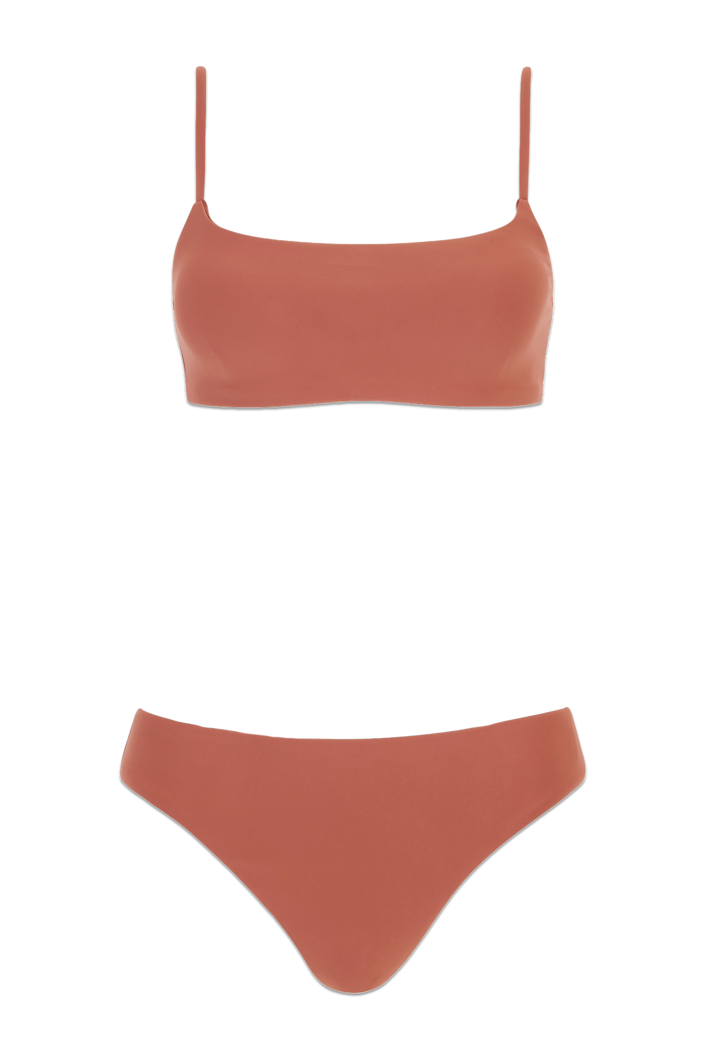 Scoop Neck Bikini Top and Bottoms