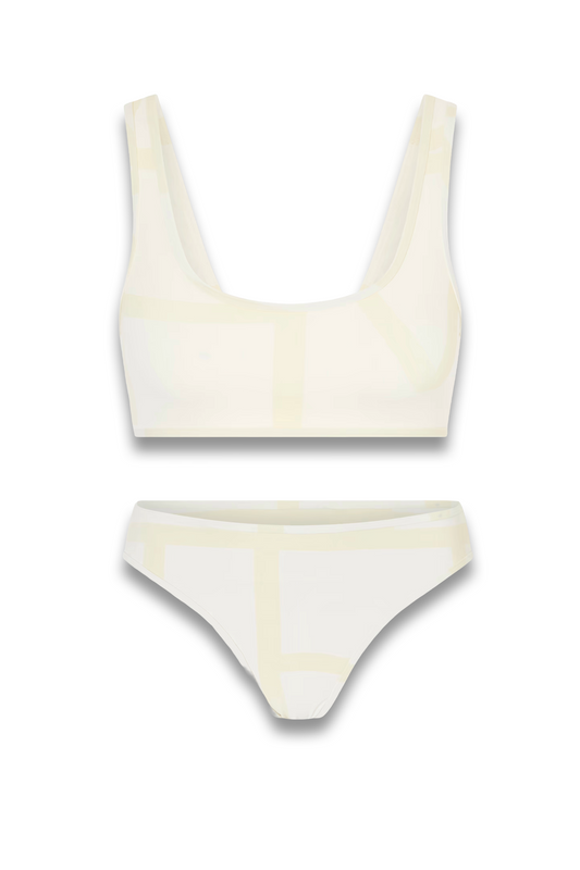 Monogram Printed Swim Shorts and Bikini Top