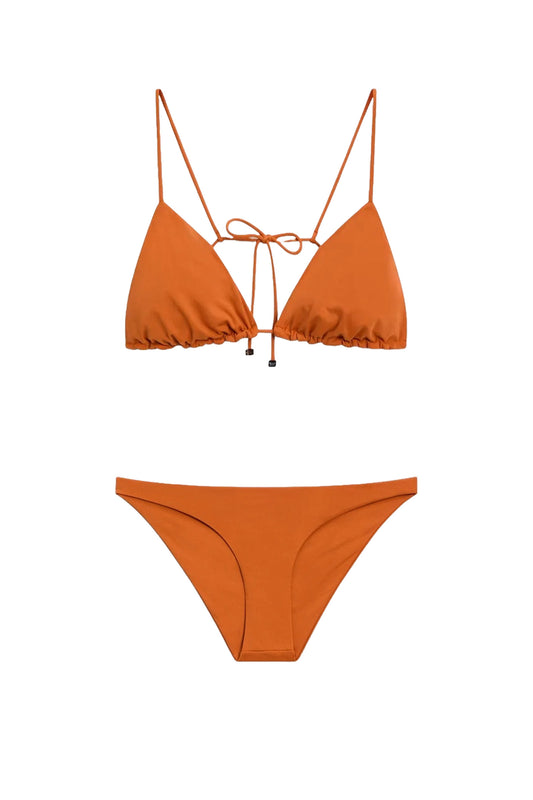 Strappy Triangle Bikini Set