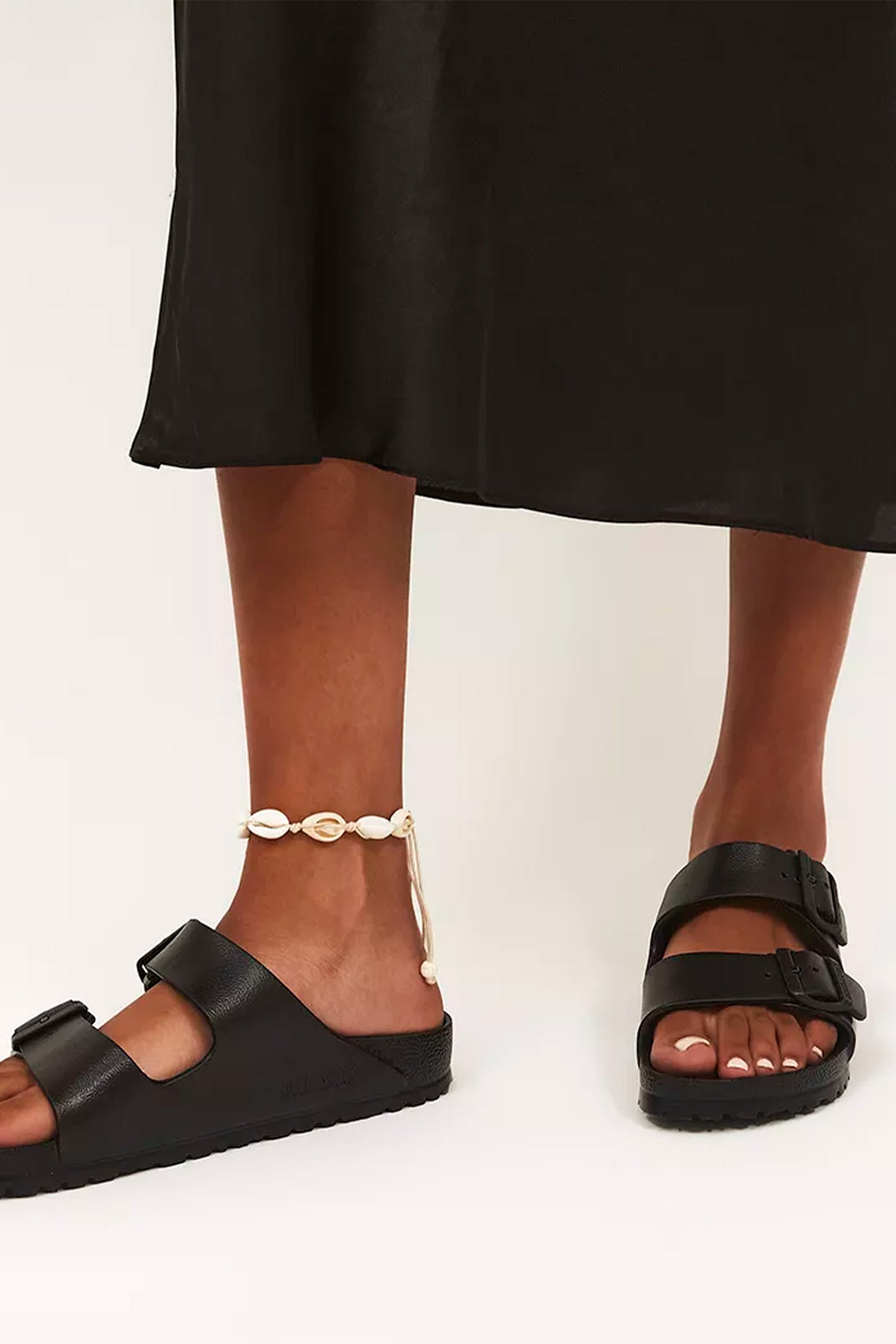 Arizona Two Strap Sandals F Black Eva