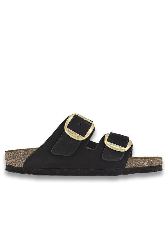 Arizona Big Buckle Sandals Black Nubuck
