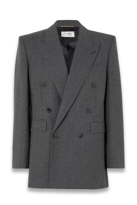 Double-Breasted Wool Blazer