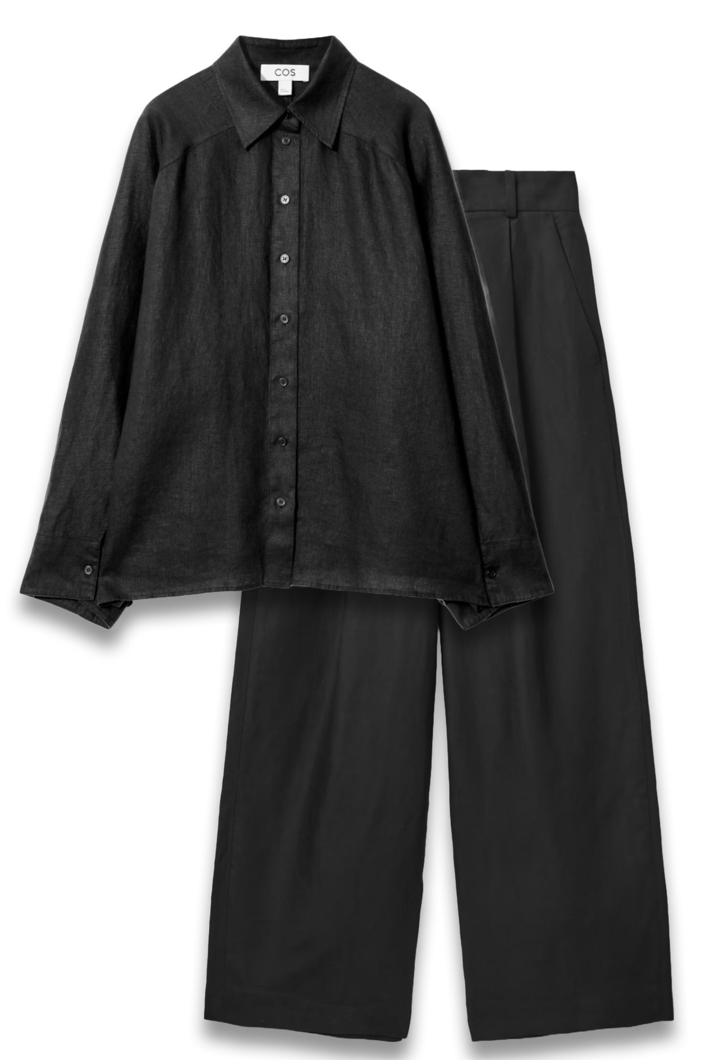 Boxy Linen Shirt and Relaxed Linen-blend Wide Trousers