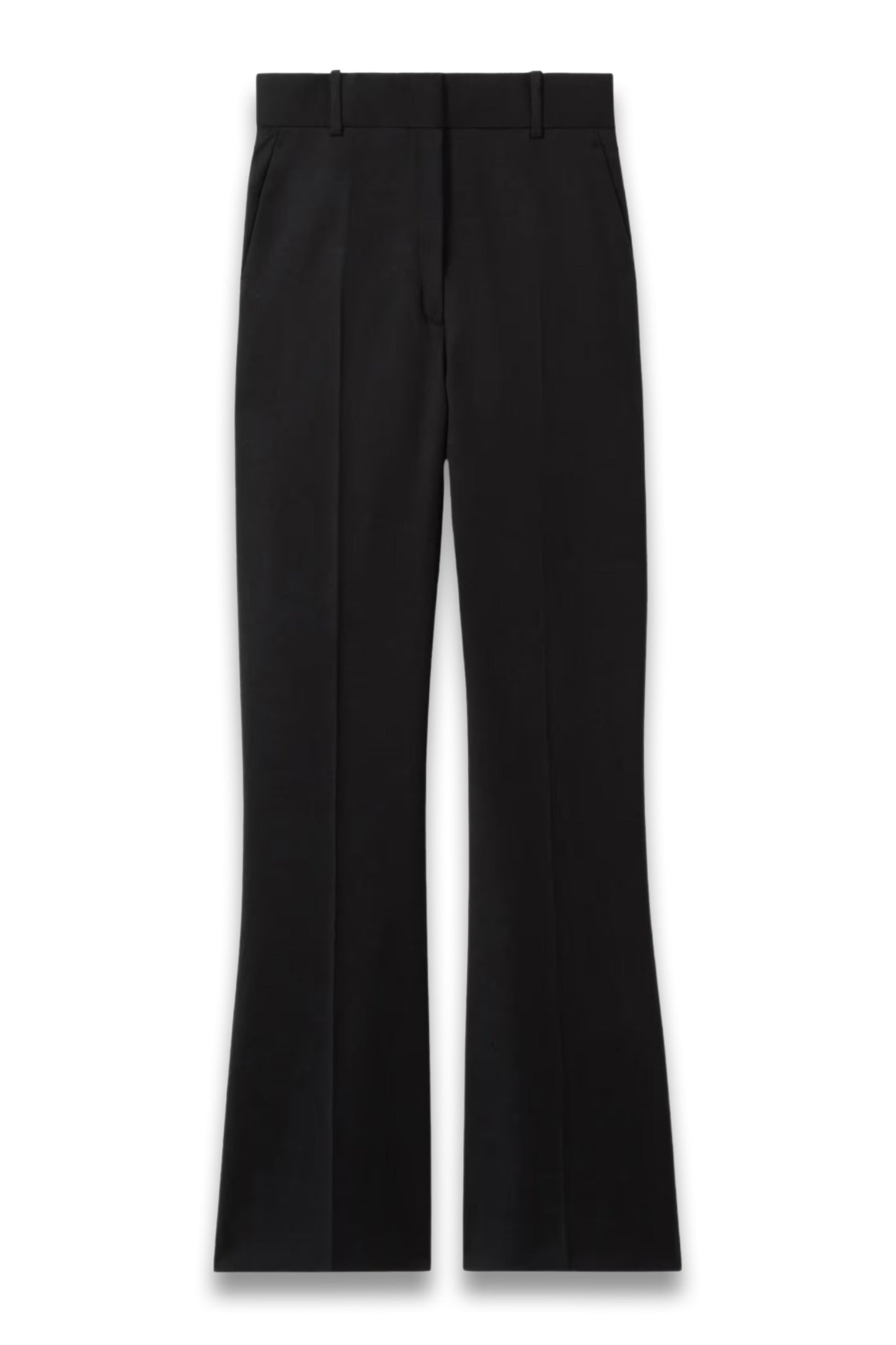 Wool Blend Wide Leg Suit Trousers