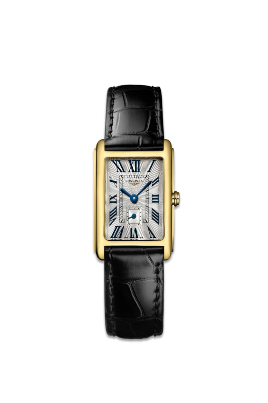 Dolcevita With Silver Dial & Black Alligator Strap