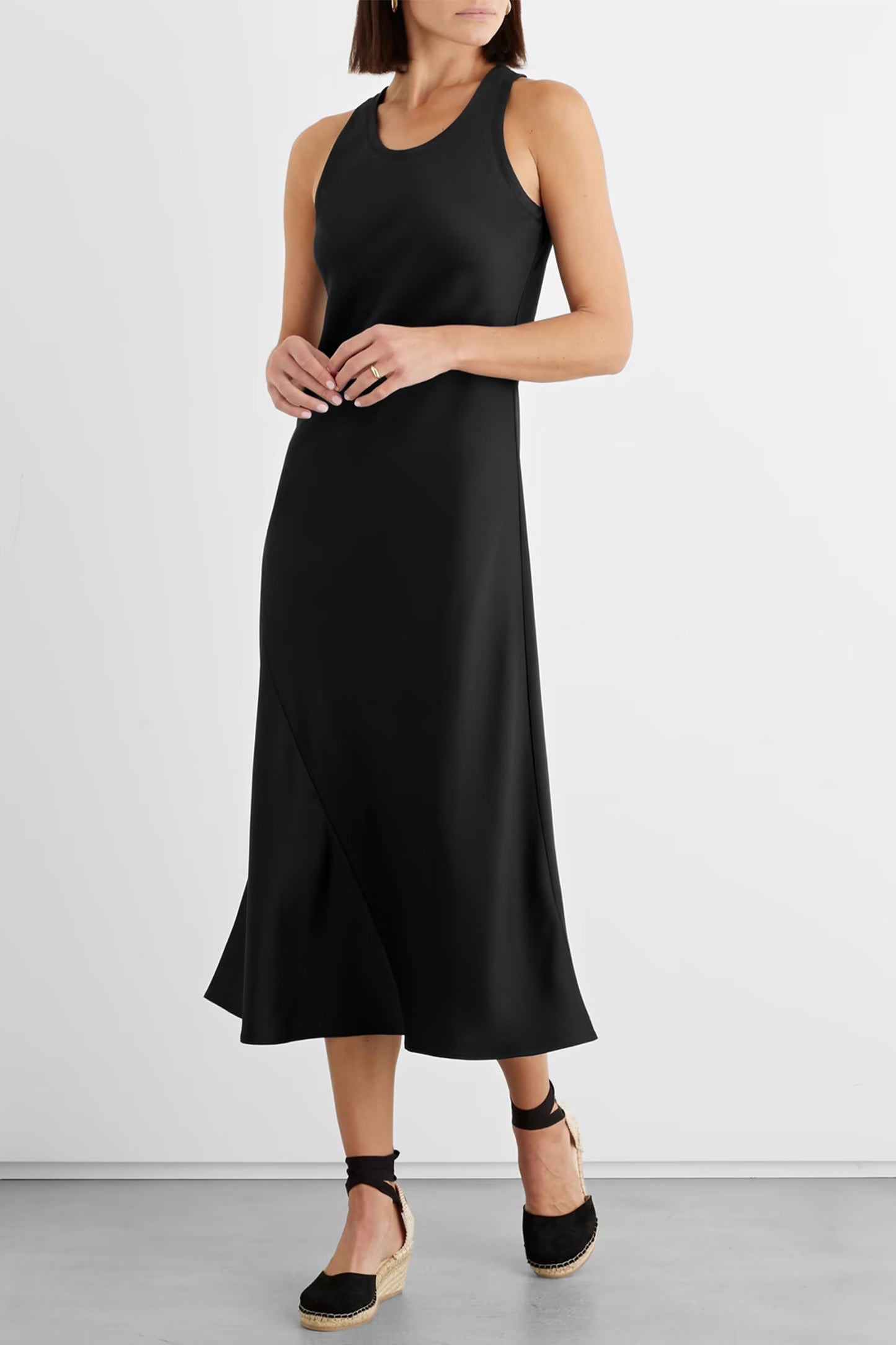 Elodie Satin-crepe Midi Dress