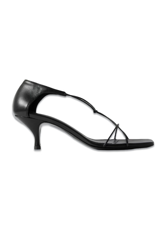 + NET SUSTAIN Knot leather sandals