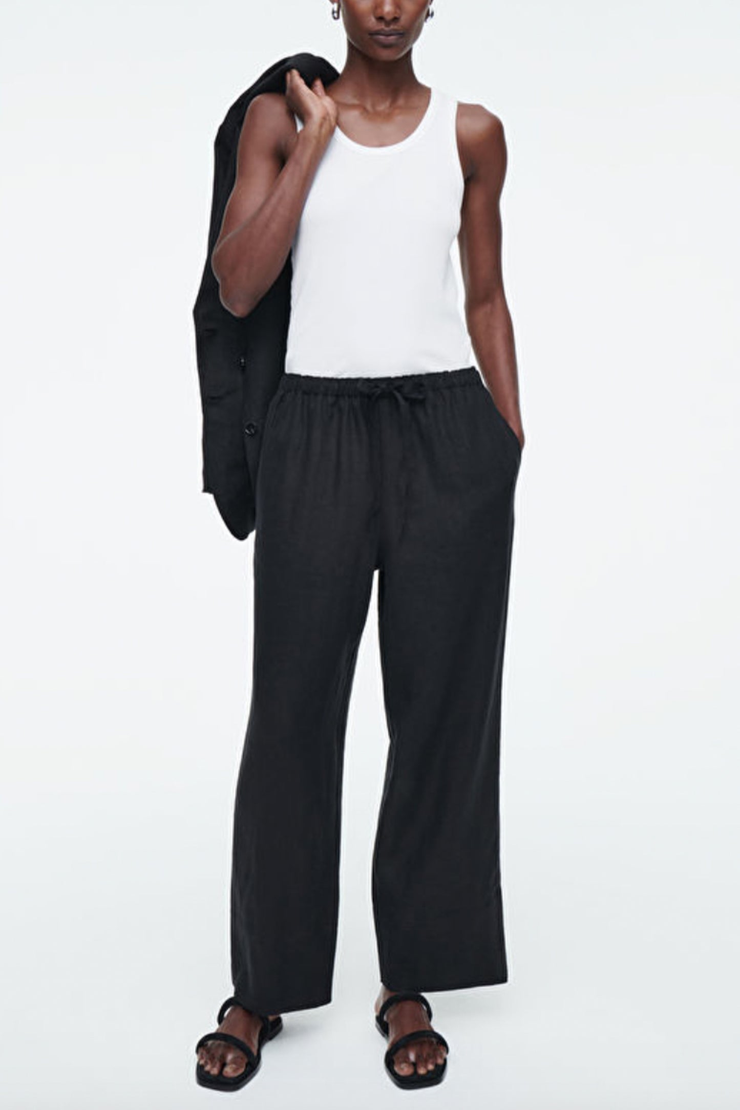 Drawstring Linen Trousers