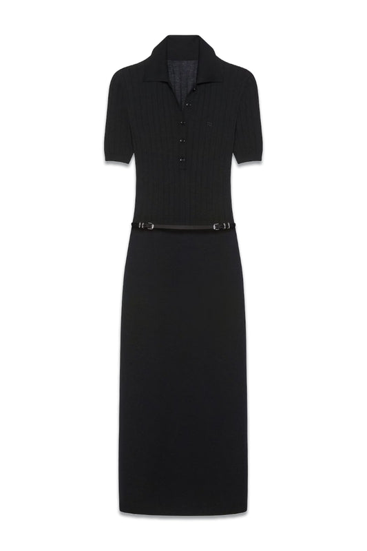 Voyou Polo Dress In Knit