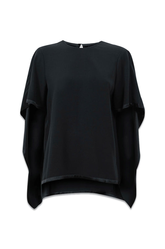 Florence Atelier Satin Cape Style Top