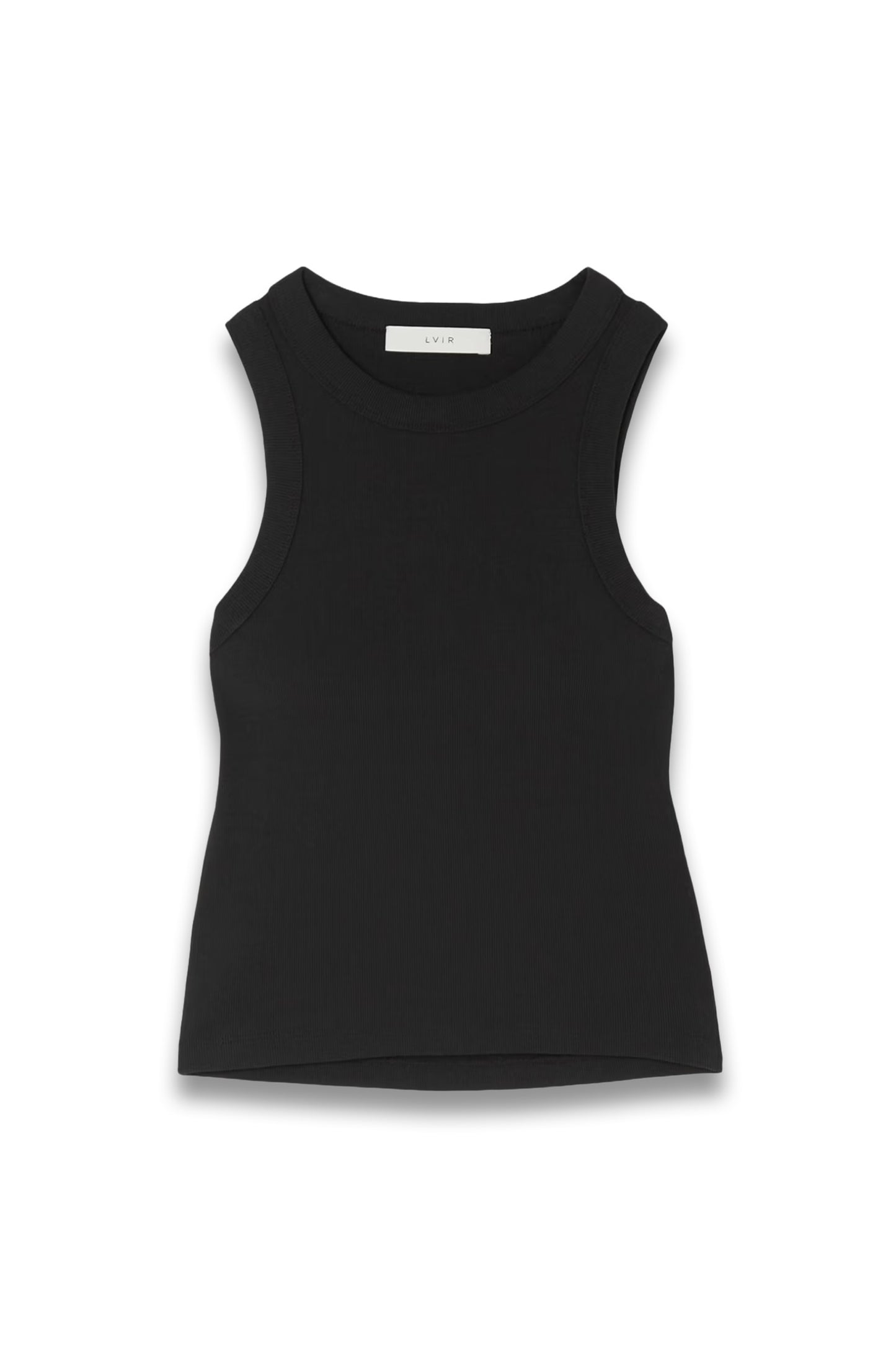 Cutout Ribbed Stretch-cotton Tank