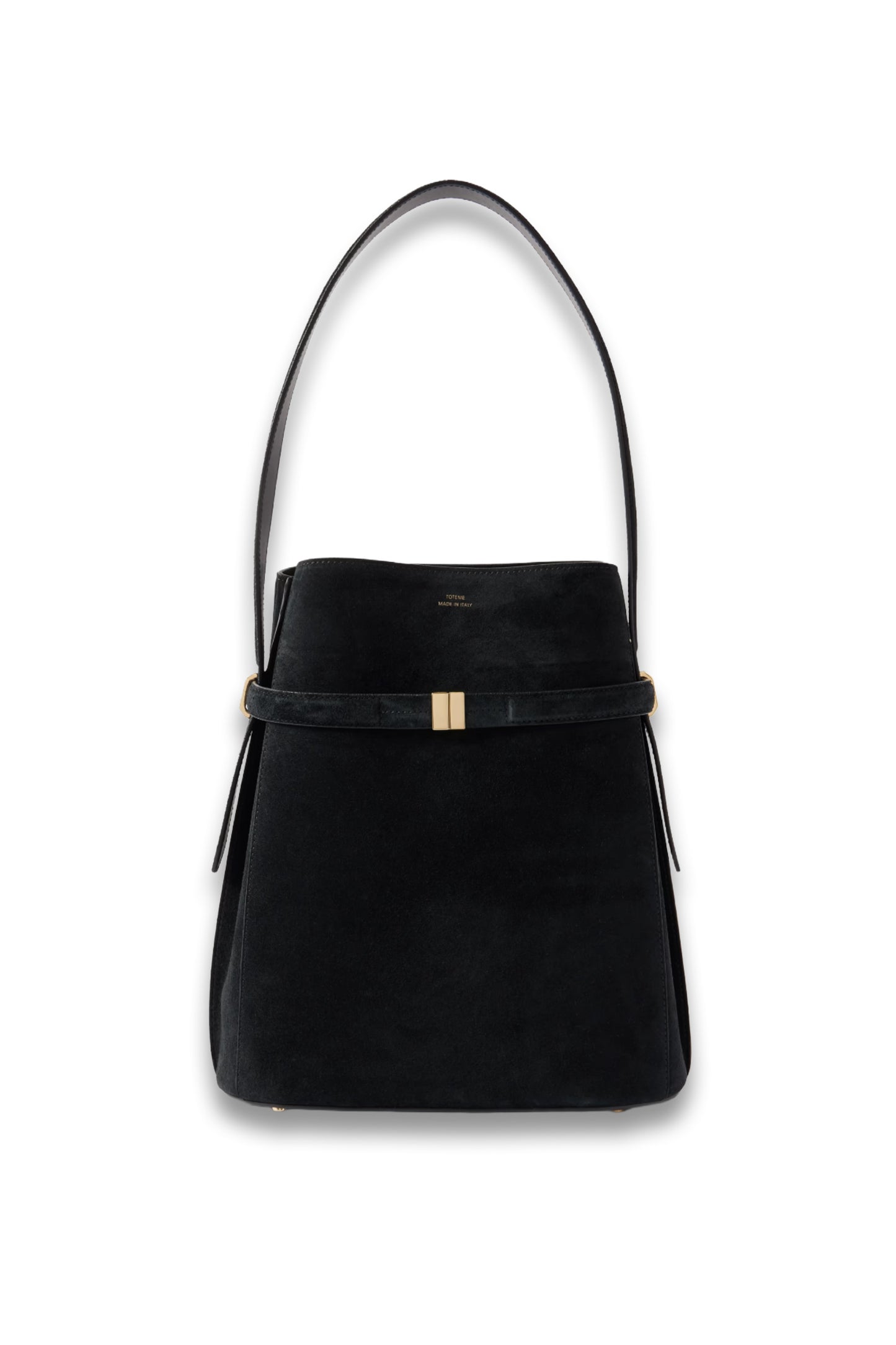 Belted Suede Tote