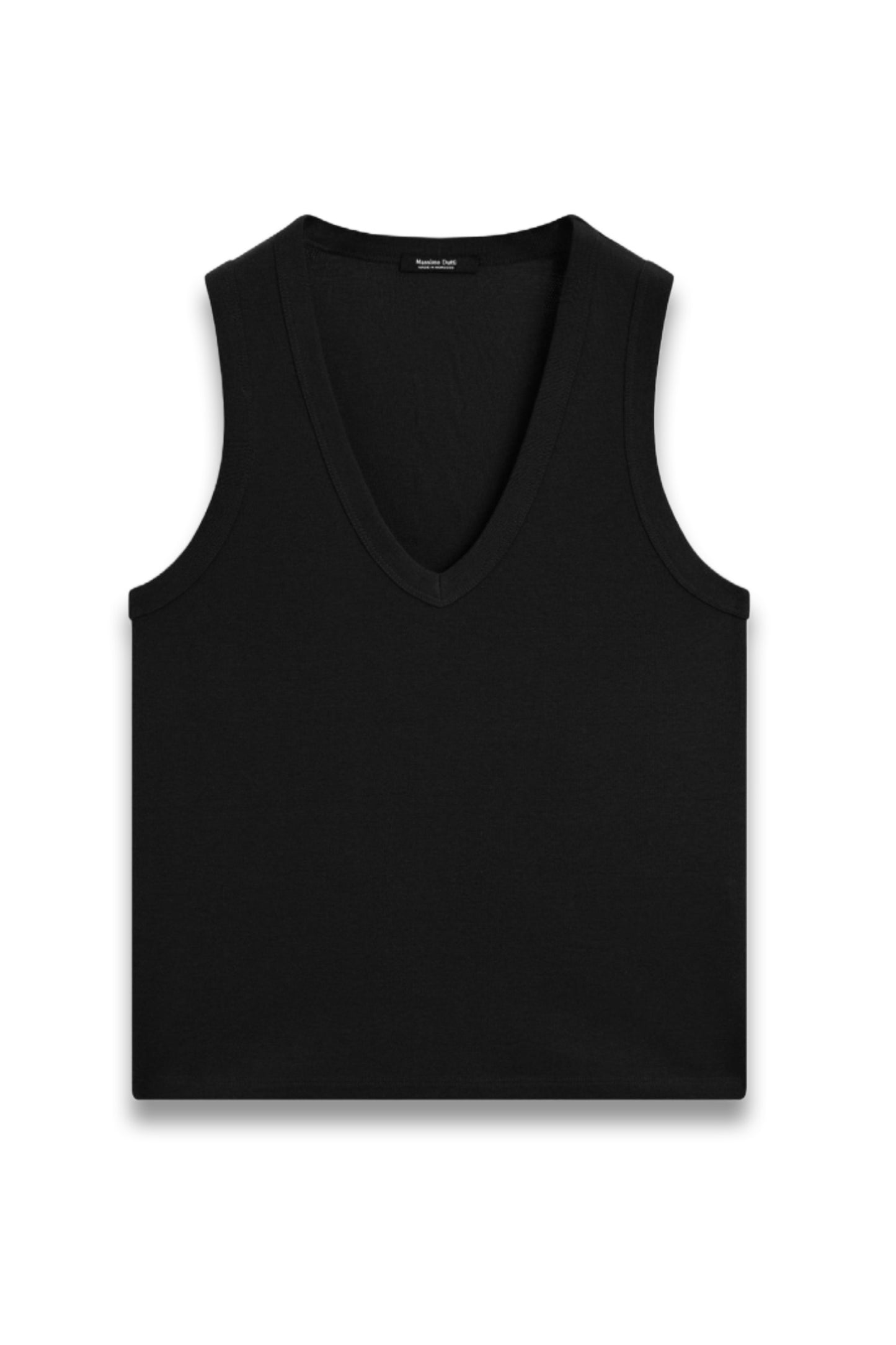 Sleeveless Mercerised Cotton T-shirt