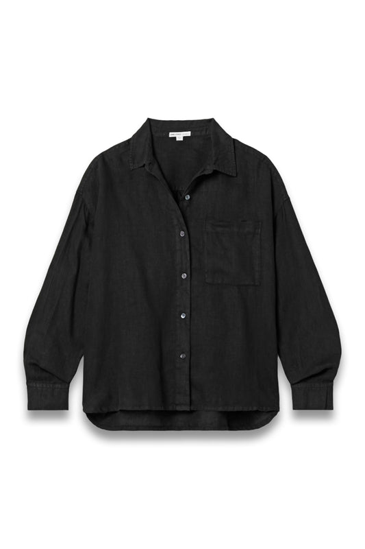 Black Linen Shirt