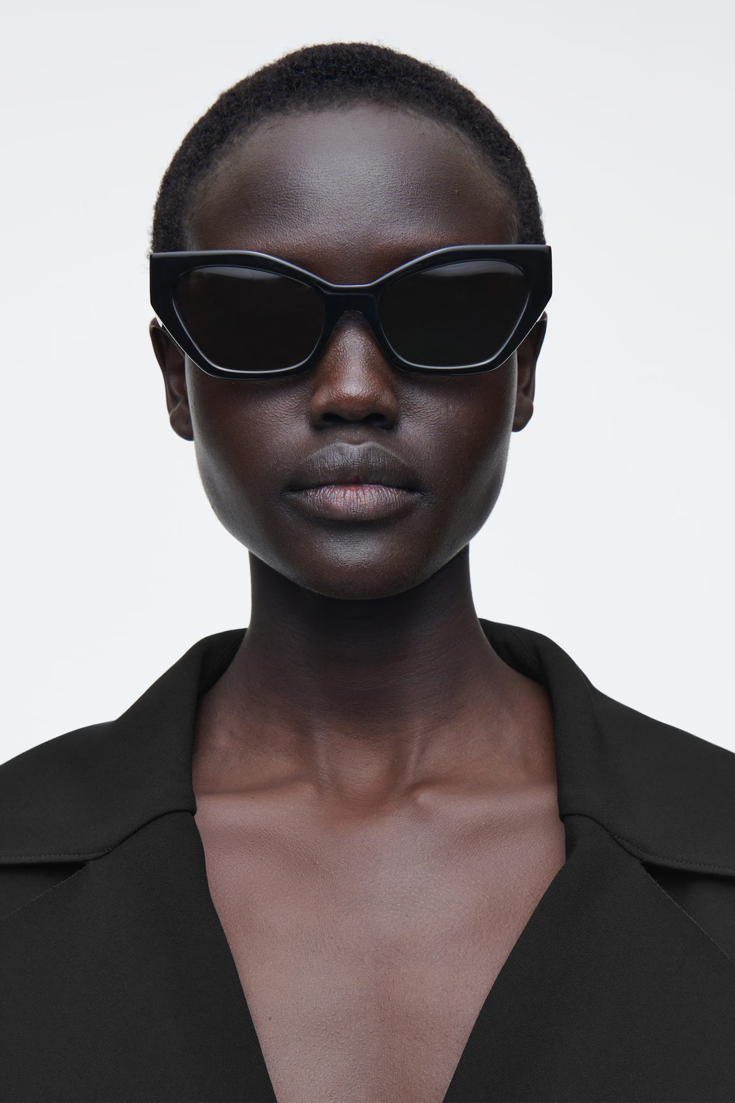 Angular Cat-Eye Sunglasses