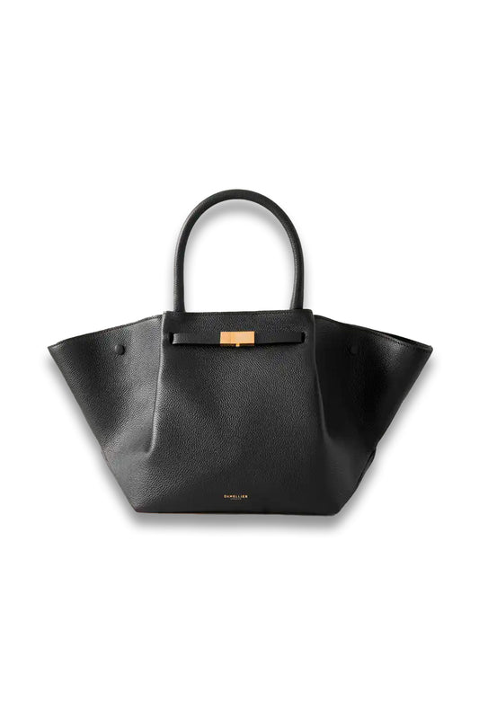 New York Medium Textured-leather Tote
