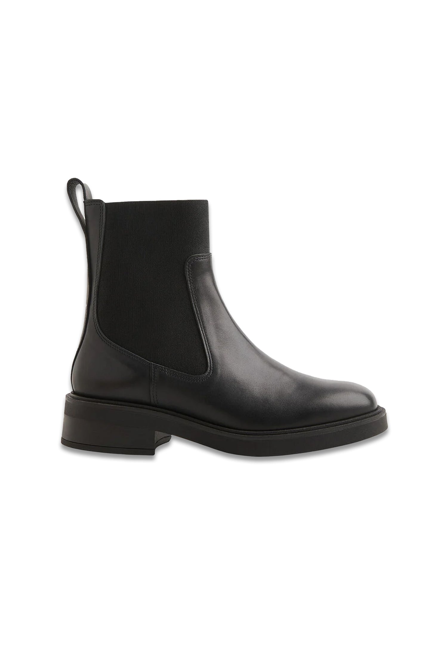Black Elasticated Chelsea Boot