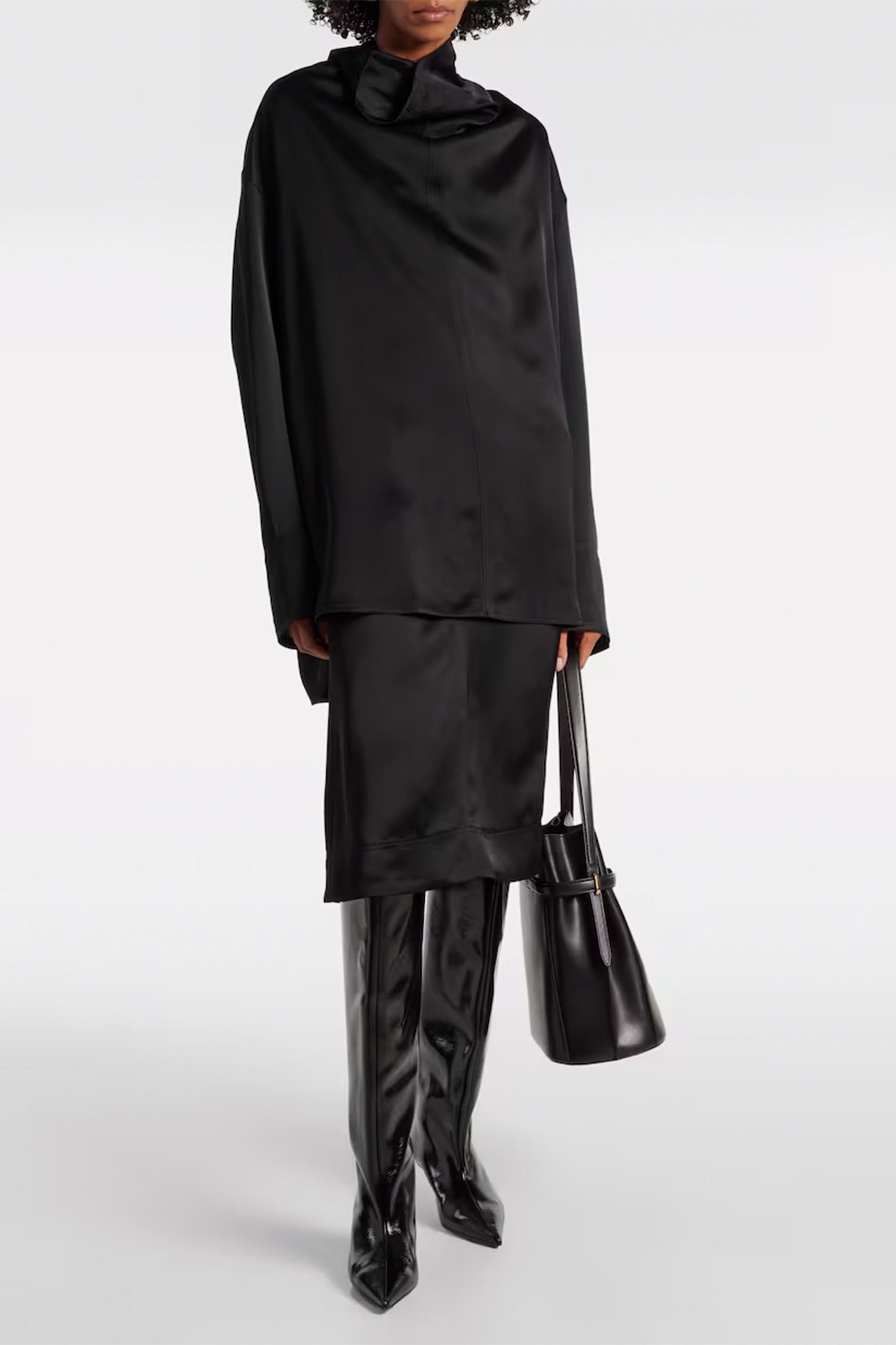 Patent Leather Knee-high Boots