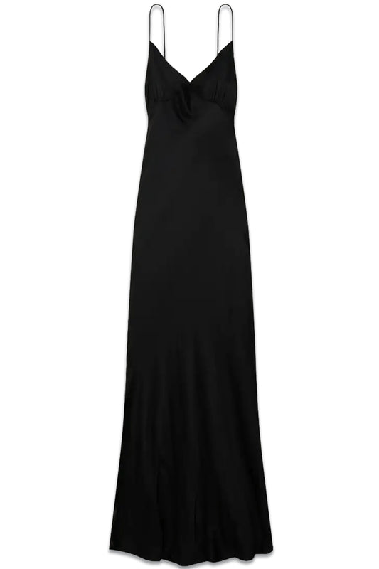 + NET SUSTAIN Santiana Open-back LENZING ECOVERO-Satin Maxi Dress