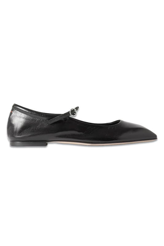 Uma Leather Mary Jane Ballet Flats